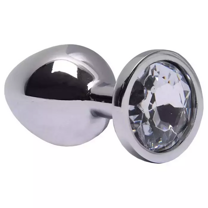 Plug Anal M redondo Metal Brilhante