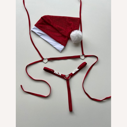 Fantasia Mamãe Noel Delicia Personalizável + Gorro até 12 letras