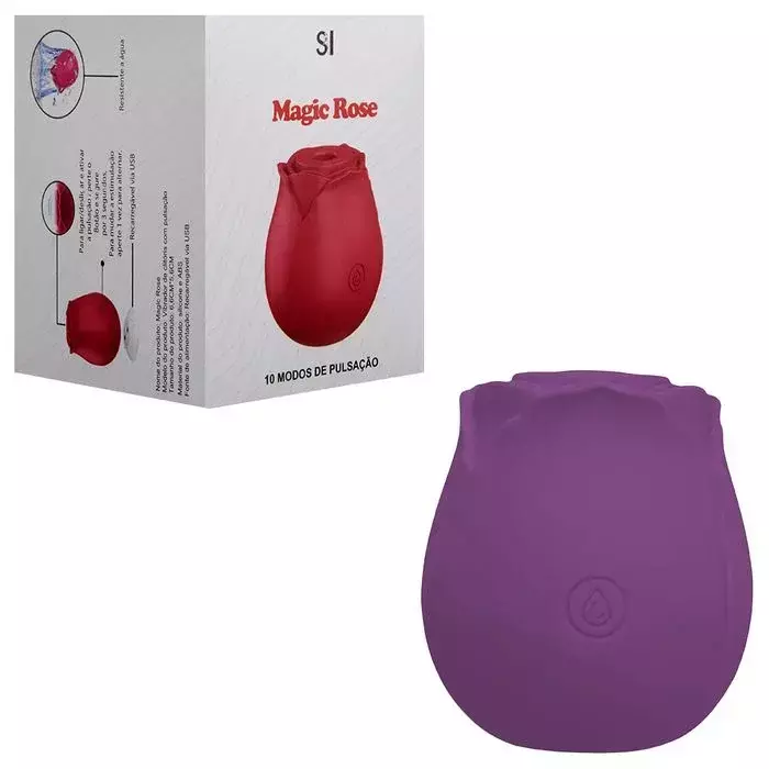 Rosa Estimuladora De Clitóris 10 Pulsações Sexy Import