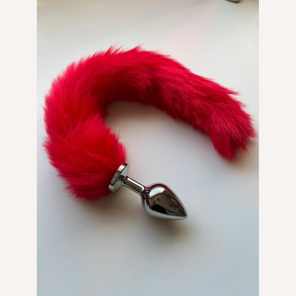 Kit Diabinha Tiara + Plug P Rabo Raposa 40 cm - 2 Itens
