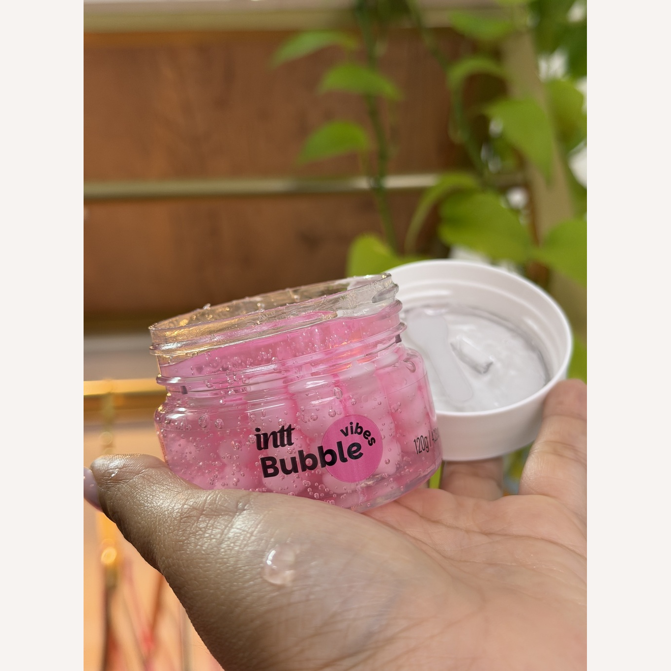 Bubble Vibes Gel 3 Em 1 Desliza Vibra Aquece 120G Intt