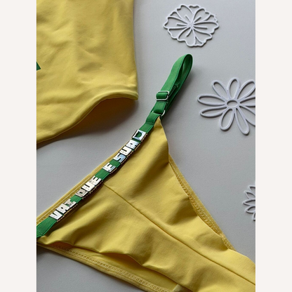 Conjunto Brasil com Calcinha Personalizável (até 14 letras)