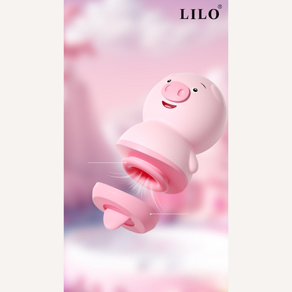 Estimulador Clitoriano Porquinho - 2 em 1 - Lovely Pig - NONO - LILO
