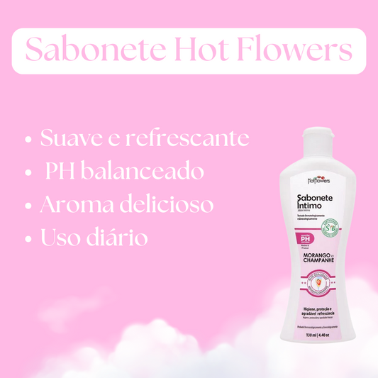 Sabonete Íntimo Líquido 130Ml Hot Flowers