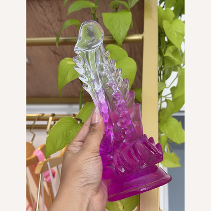 Dildo Transparente Com Rosa Godzilla Sexy Import