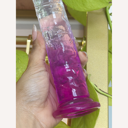 Prótese Dildo Pênis Color Transparente 19,5 X 3,8Cm Sexy Import