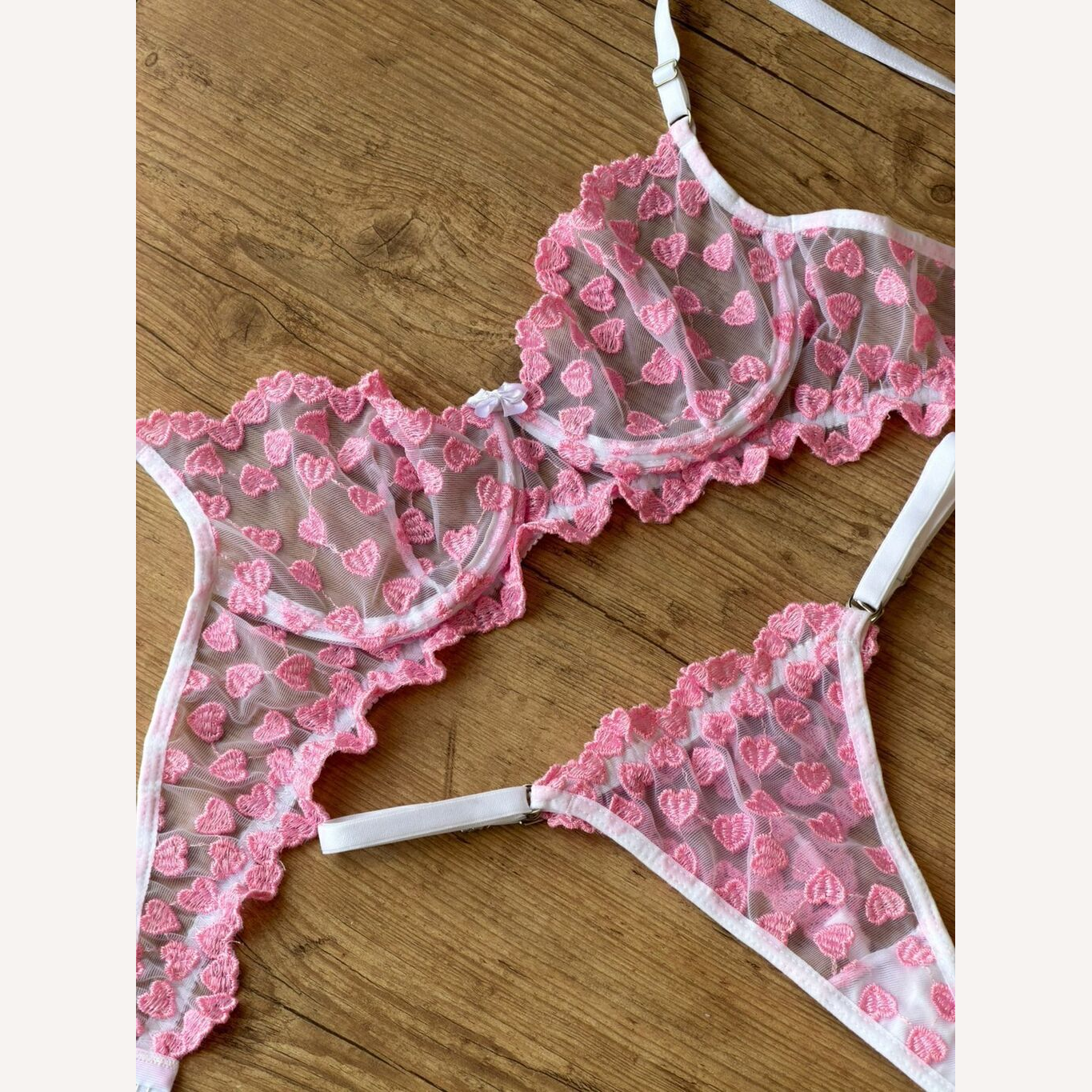 Conjunto Encanto Branco com Rosa Personalizável 15 letras