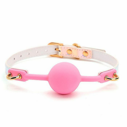 Mordaça Sado Holografica Com Bola De Luxo Sexy Import
