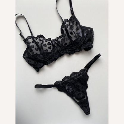 Conjunto Encanto Preto Personalizável 15 letras
