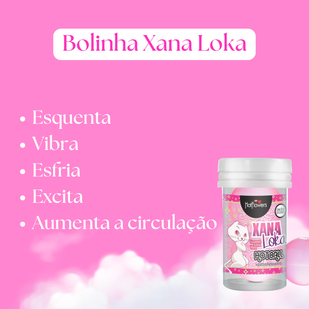 Hot Ball Bolinha Xana Loka Dupla 3G Hot Flowers