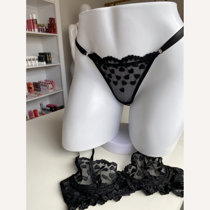 Conjunto Encanto Preto Personalizável 15 letras