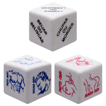 Dados Toque Do Cupido Hétero Triplo