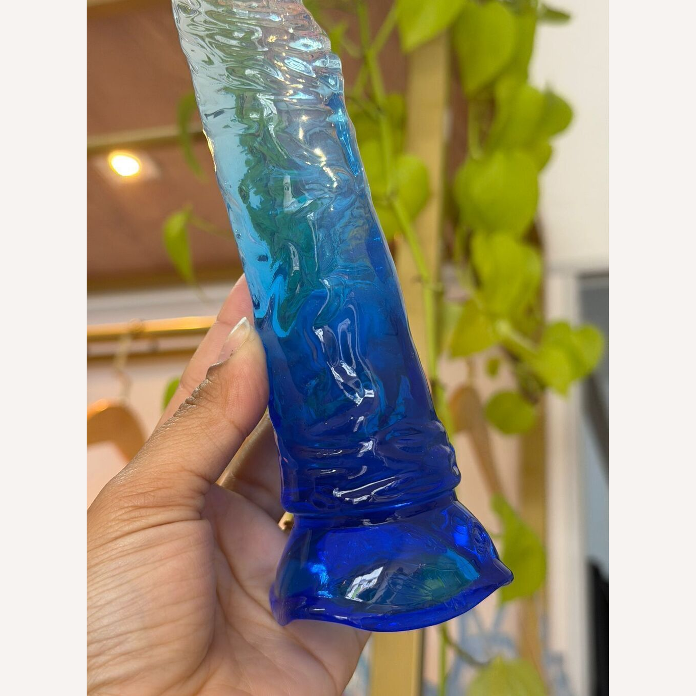 Protese Dildo Pênis Realístico - Transparente 2 - 18,5 x 3,5 cm - SI