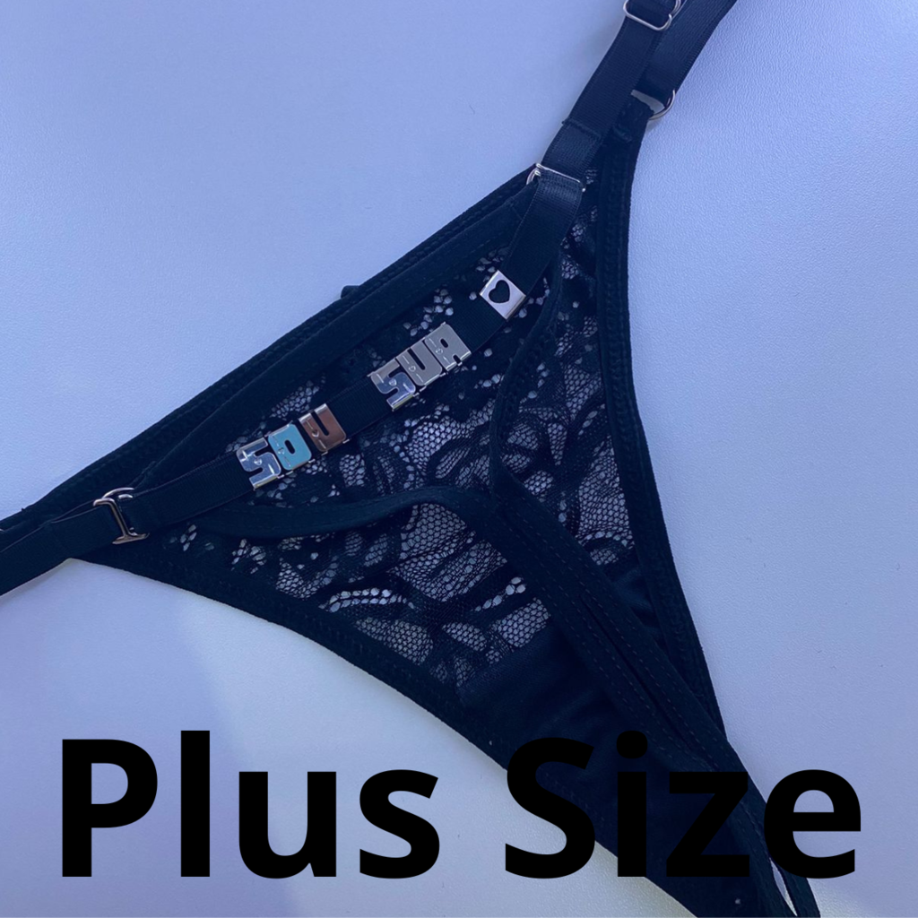 Calcinha Vegas PLUS SIZE Personalizável - até 10 letras