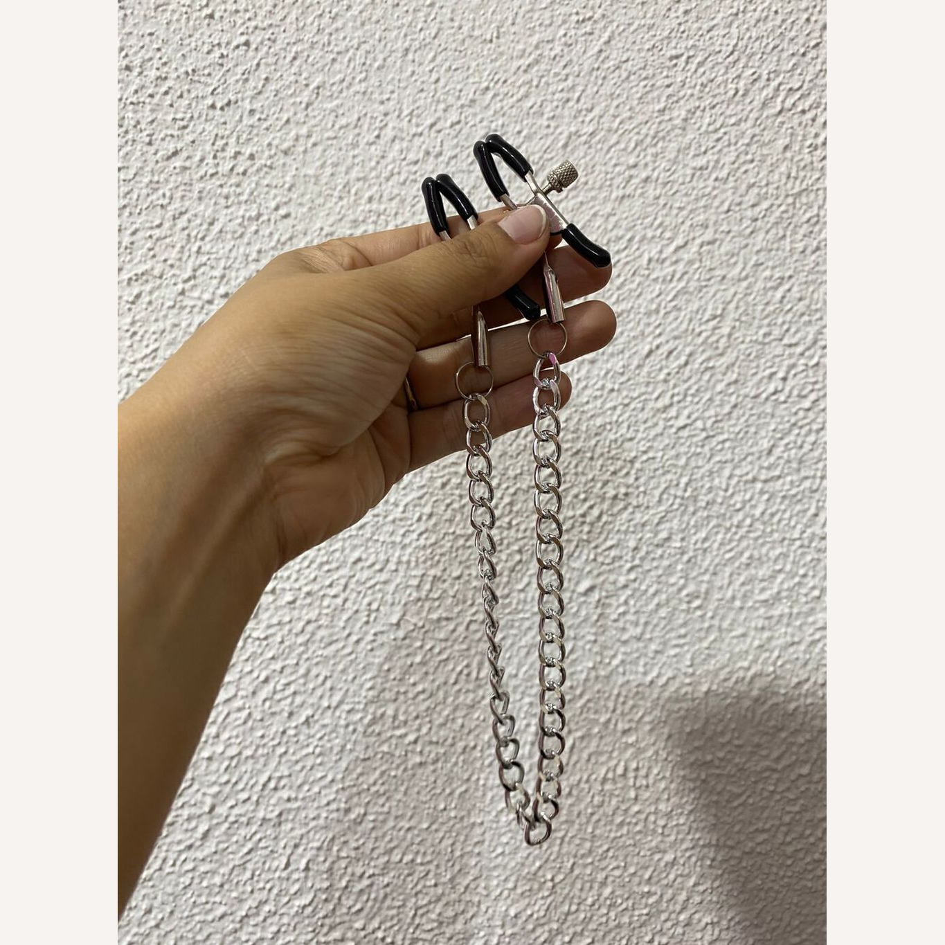 Prendedor Grampos Mamilo Corrente