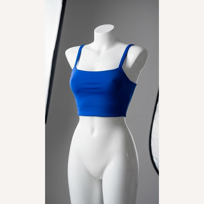 Top cropped microfibra