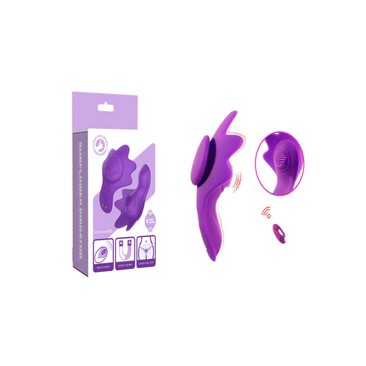 Vibrador de Calcinha Recarregável com 9 Modos de Vibração e Controle Remoto