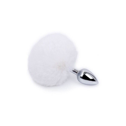 Plug Anal P Aço Pompom Coelha