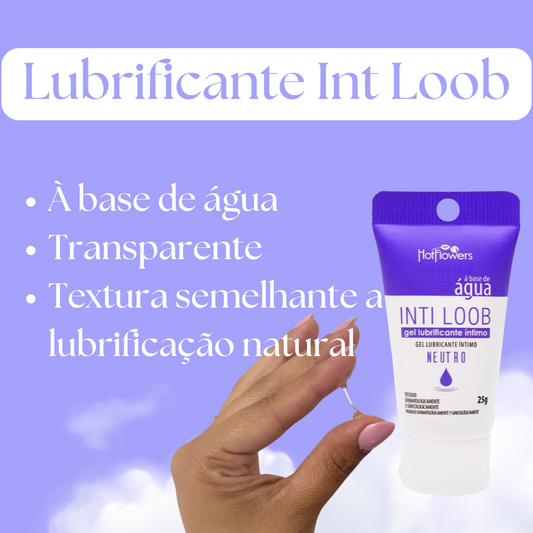 Inti Loob Lubrificante Bisnaga Lilás 25G Hot Flowers