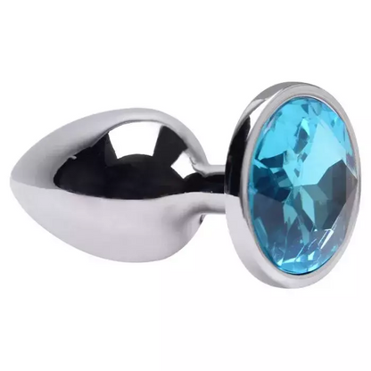 Plug Anal P redondo Metal Brilhante