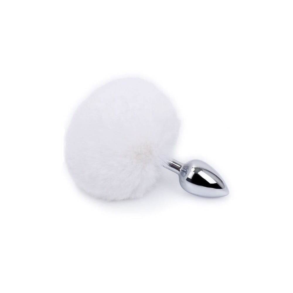 Plug Anal M Aço Pompom Coelha