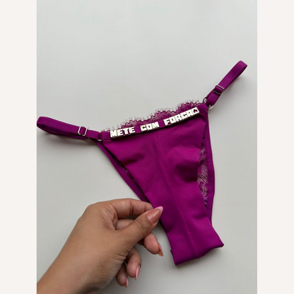 Calcinha Fio duplo Personalizável - até 14 letras