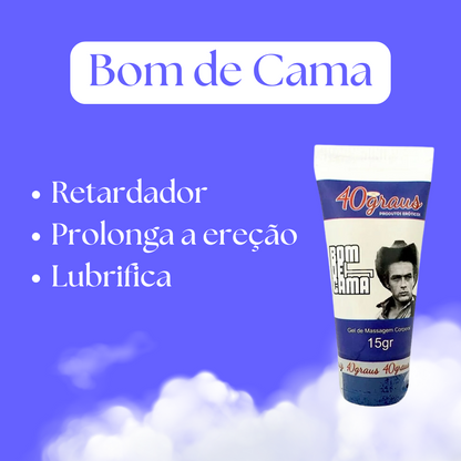Bom De Cama Retardador Masculino 15G 40Graus