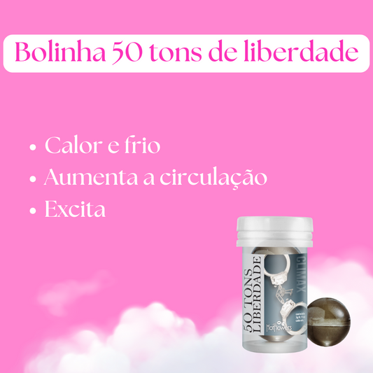 Bolinha 50 Tons Liberdade Hot Ball 02 Unidades Hot Flowers