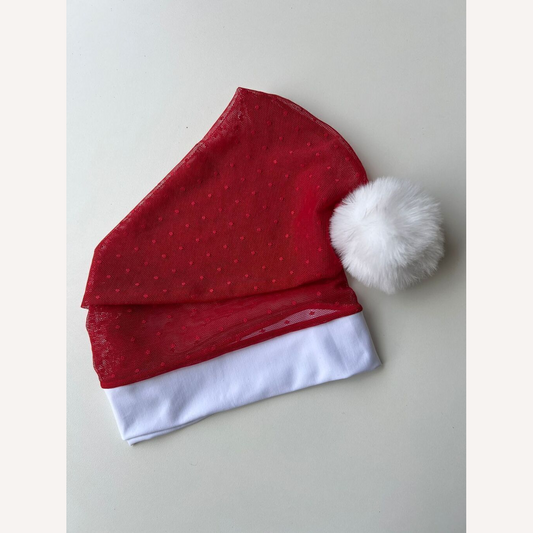 Kit Gorro e Calcinha Mamae Noel Deluxe Personalizável até 10 Letras