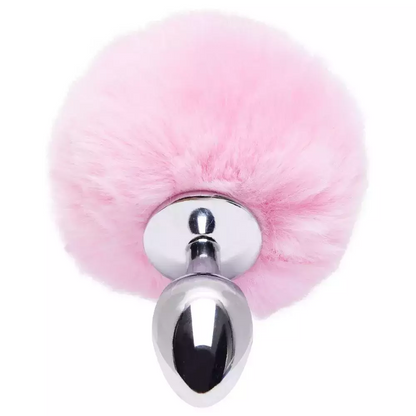Plug Anal P Aço Pompom Coelha