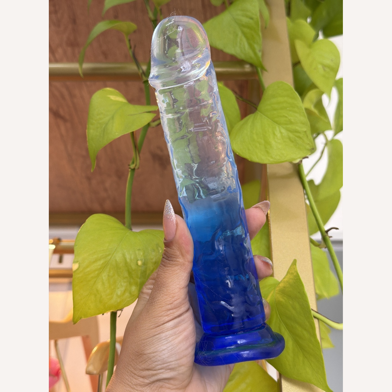 Prótese Dildo Pênis Color Transparente 19,5 X 3,8Cm Sexy Import