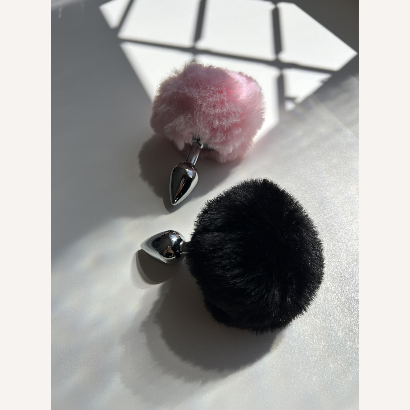 Plug Anal P Aço Pompom Coelha