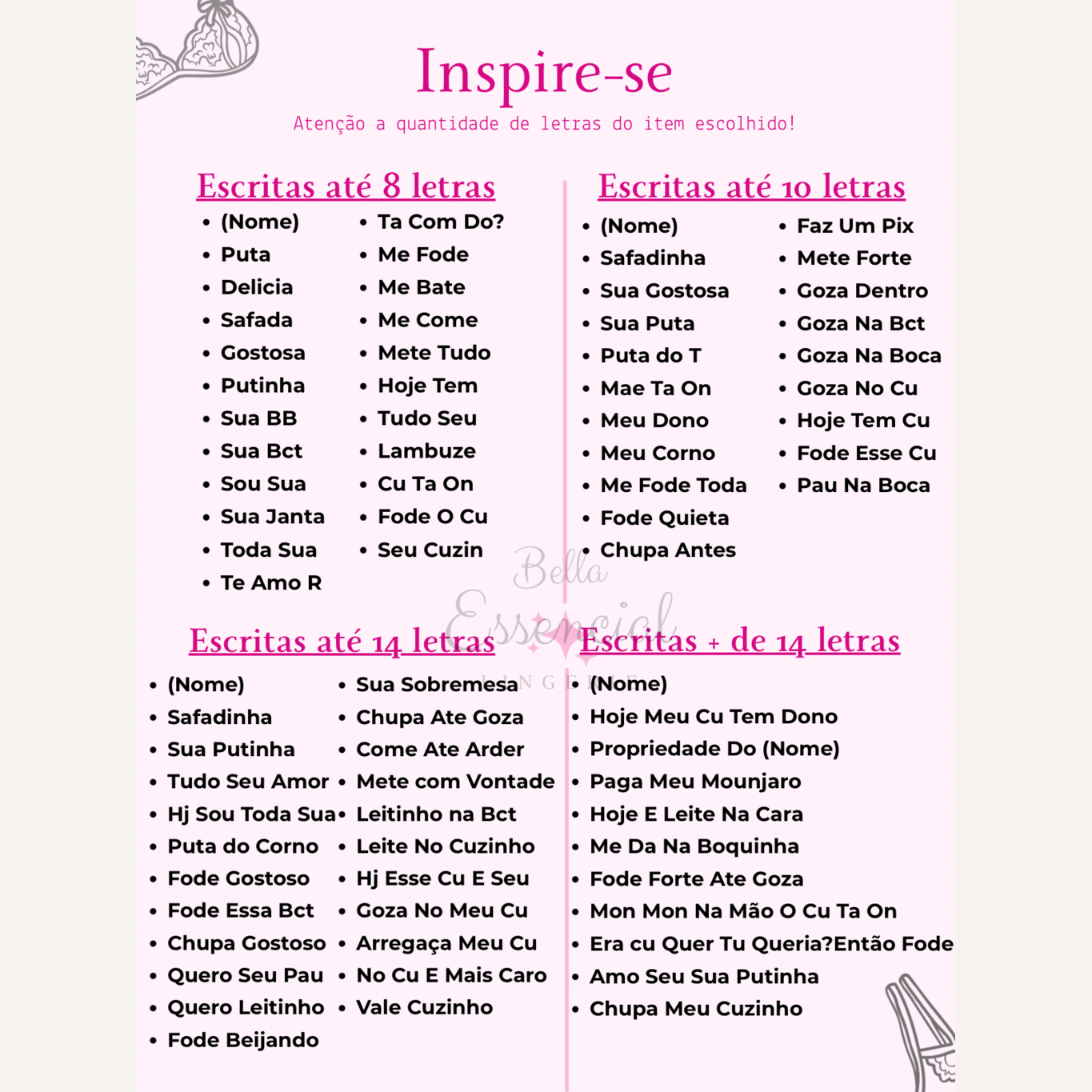 Calcinha Kiss Me Tule Coração personalização frente - até 12 letras