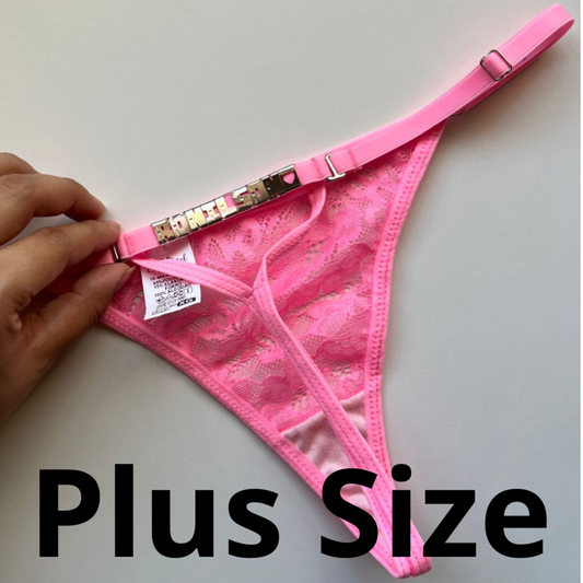 Calcinha Vegas PLUS SIZE Personalizável - até 10 letras