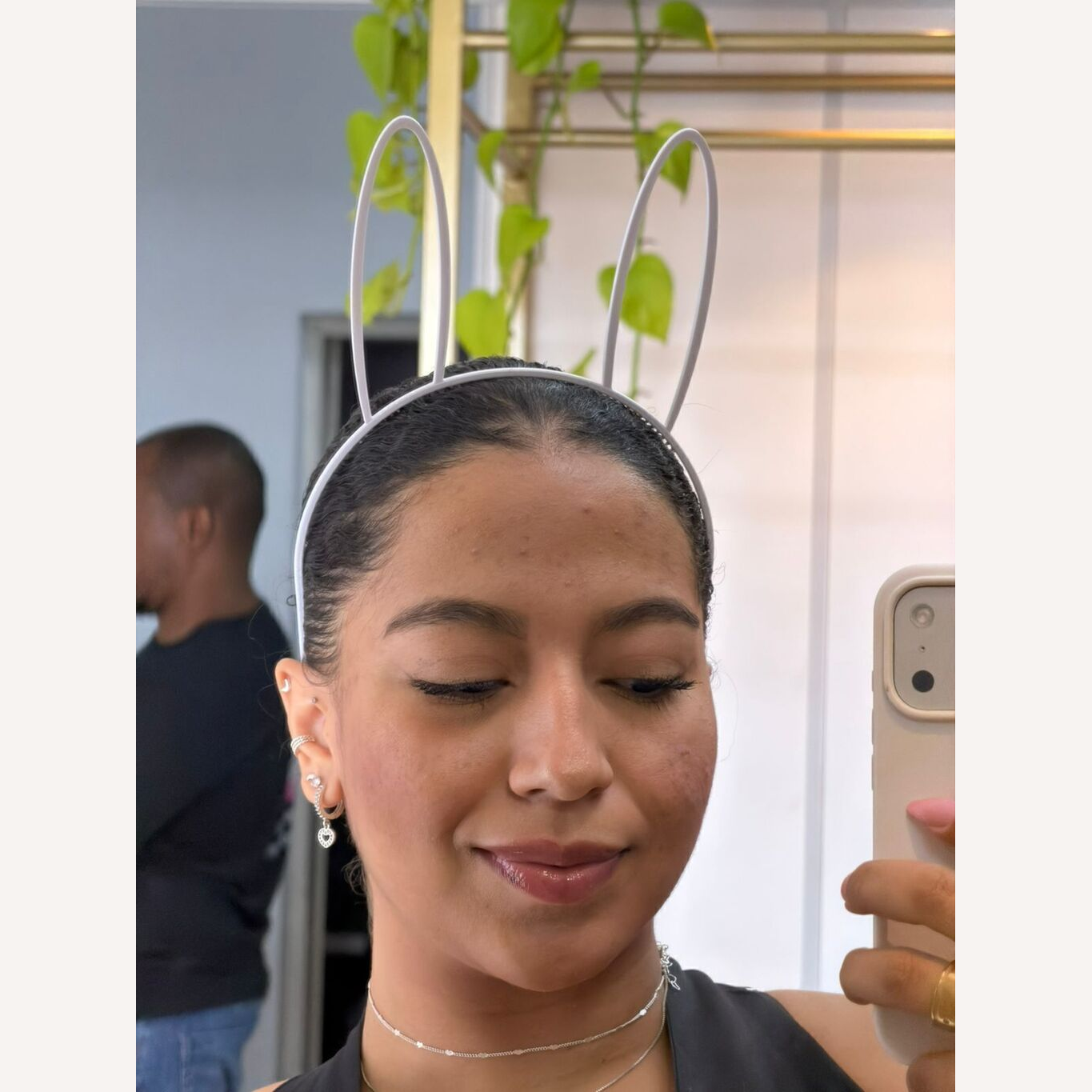 Tiara Orelha de Coelha Coelhinha Luxo