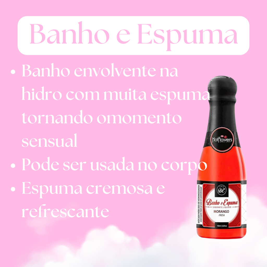 Sabonete Liquido Banho e Espuma Banheira 150ml Hot Flowers