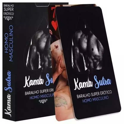 Baralho Kama Sutra Super Erótico Masculino Homo 55 Cartas Copag