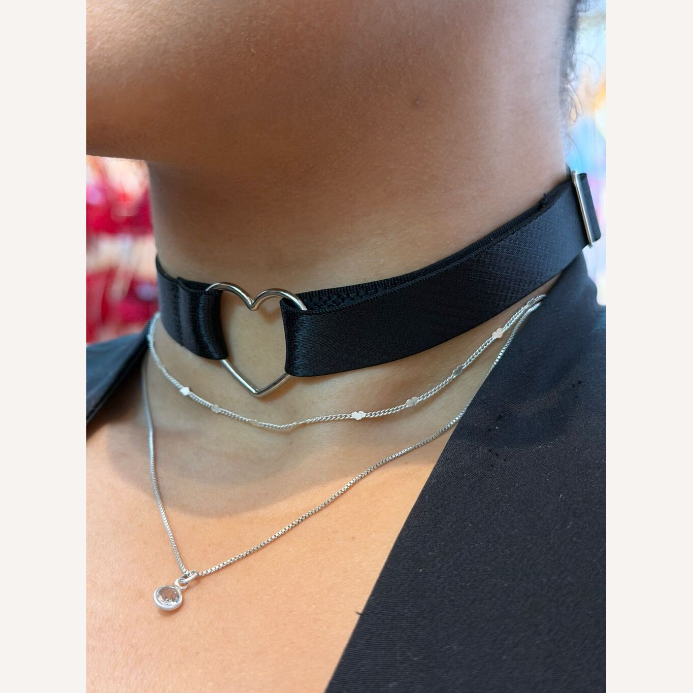 Choker Coração Love