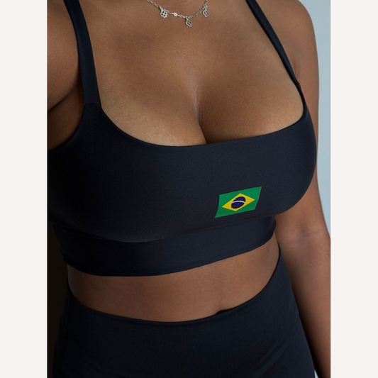 Cropped Brasil Preto