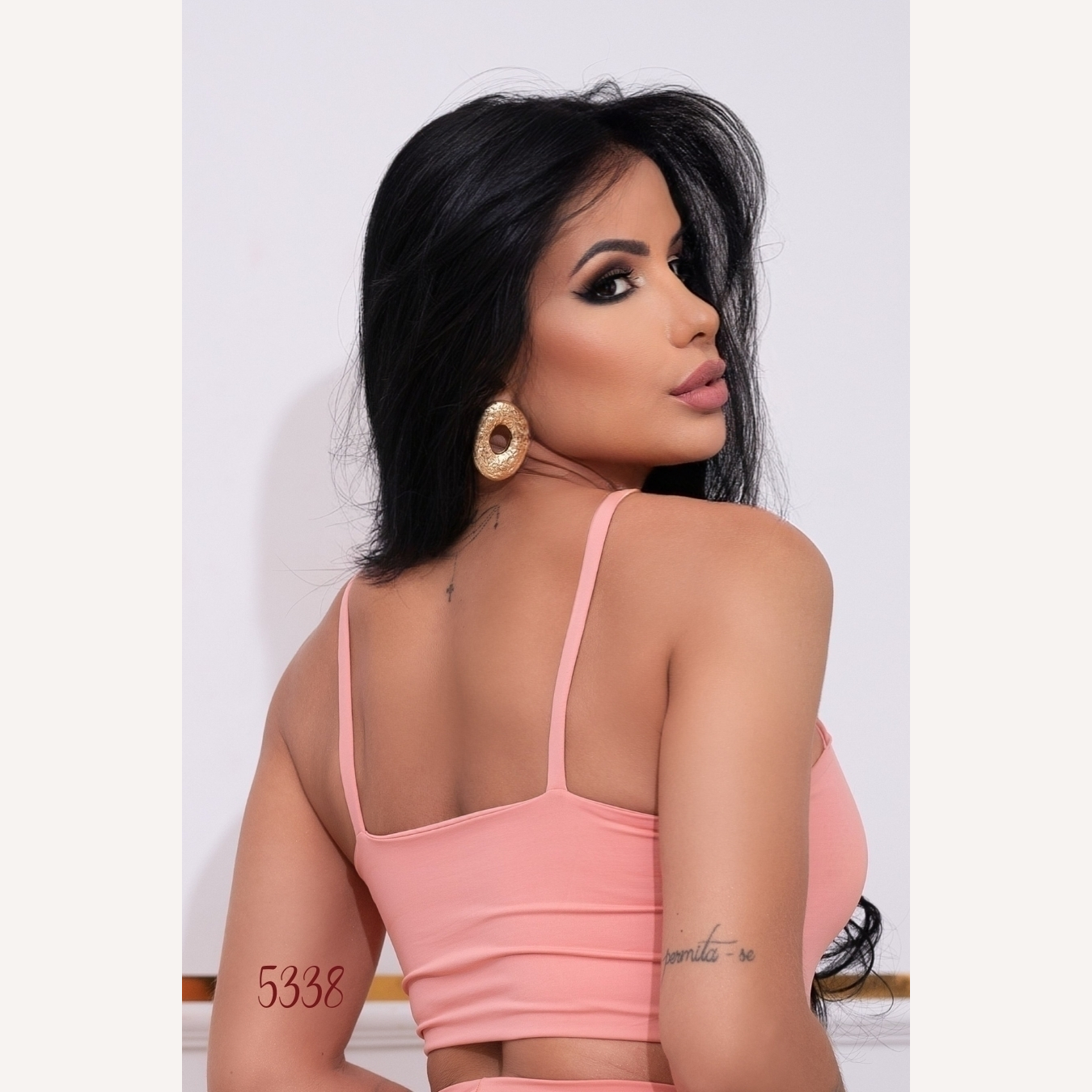 Top cropped microfibra