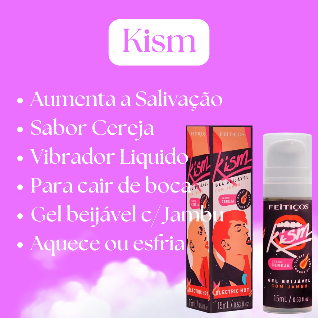 Kism Hot Gel Beijável Com Jambú Electric 15Ml Feitiços