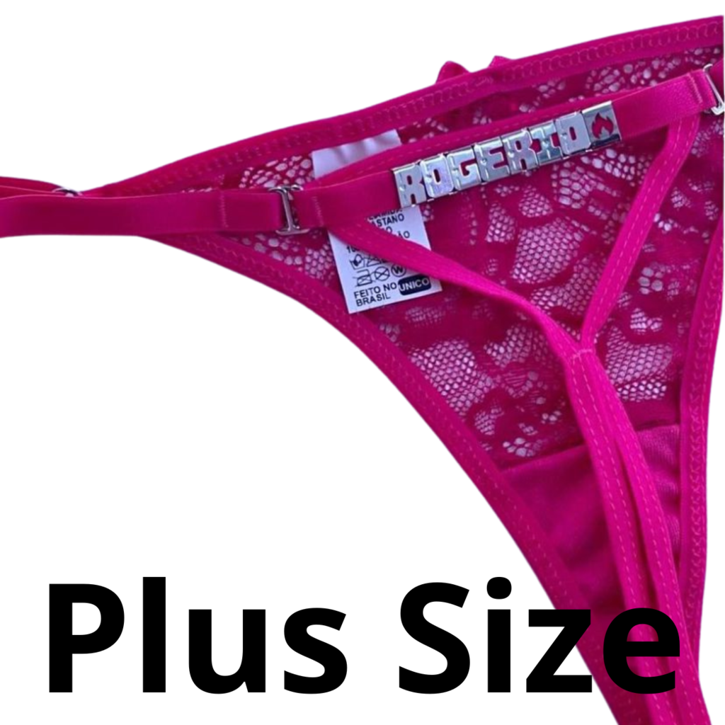 Calcinha Vegas PLUS SIZE Personalizável - até 10 letras
