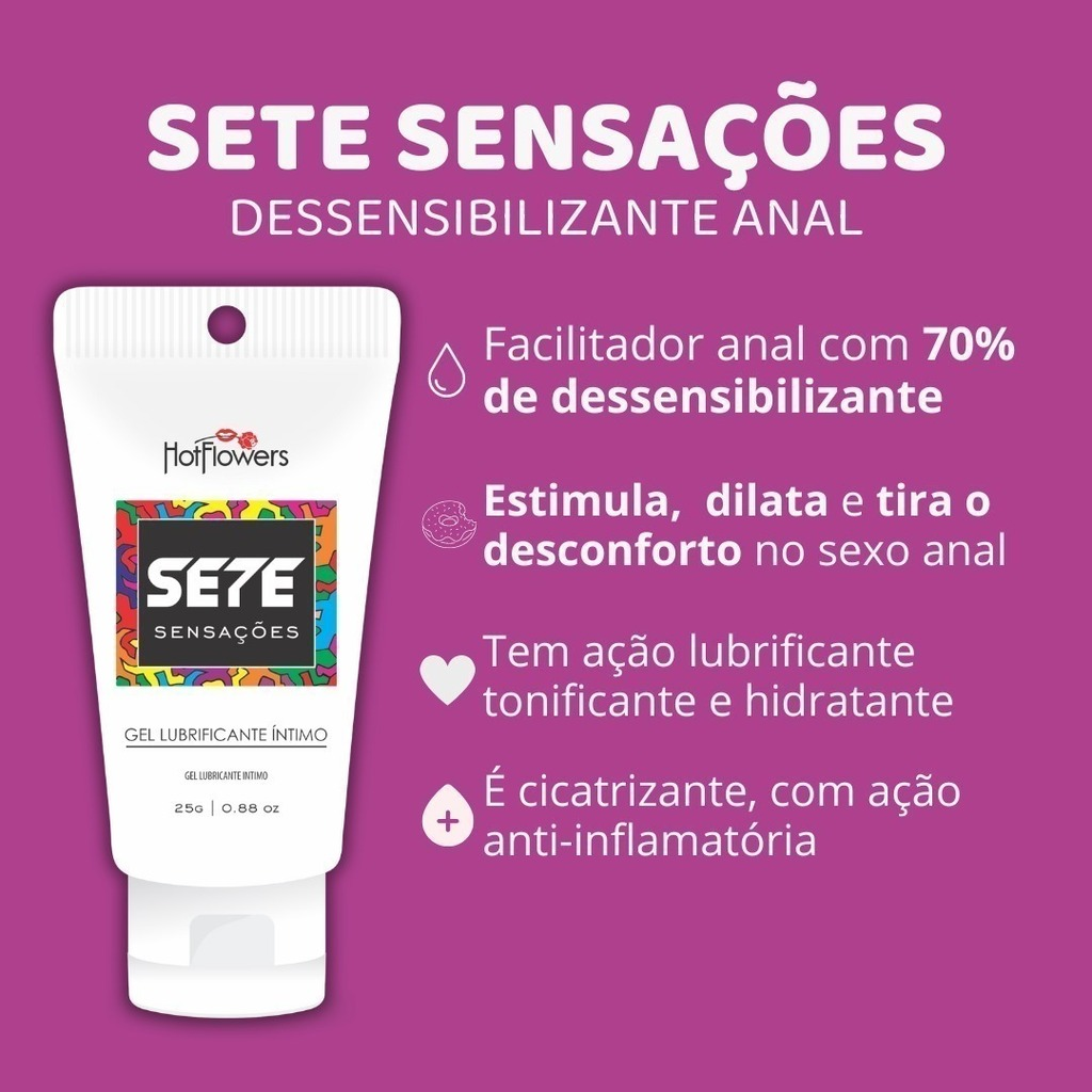 Sete Sensações Anestésico Bisnaga 25G
