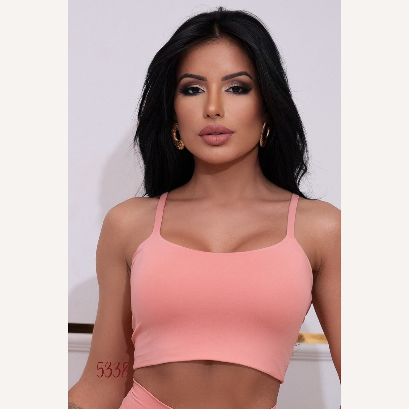 Top cropped microfibra