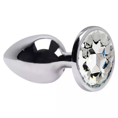 Plug Anal P redondo Metal Brilhante