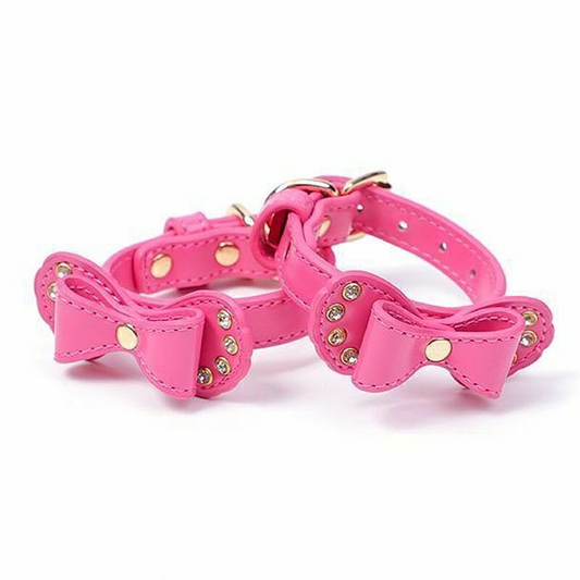 Algema Laços Corrente E Fivelas Rosa Sexy Import