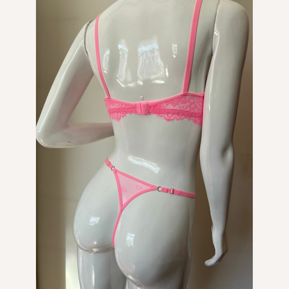 Conjunto Love Rosa Personalizável - 8 letras