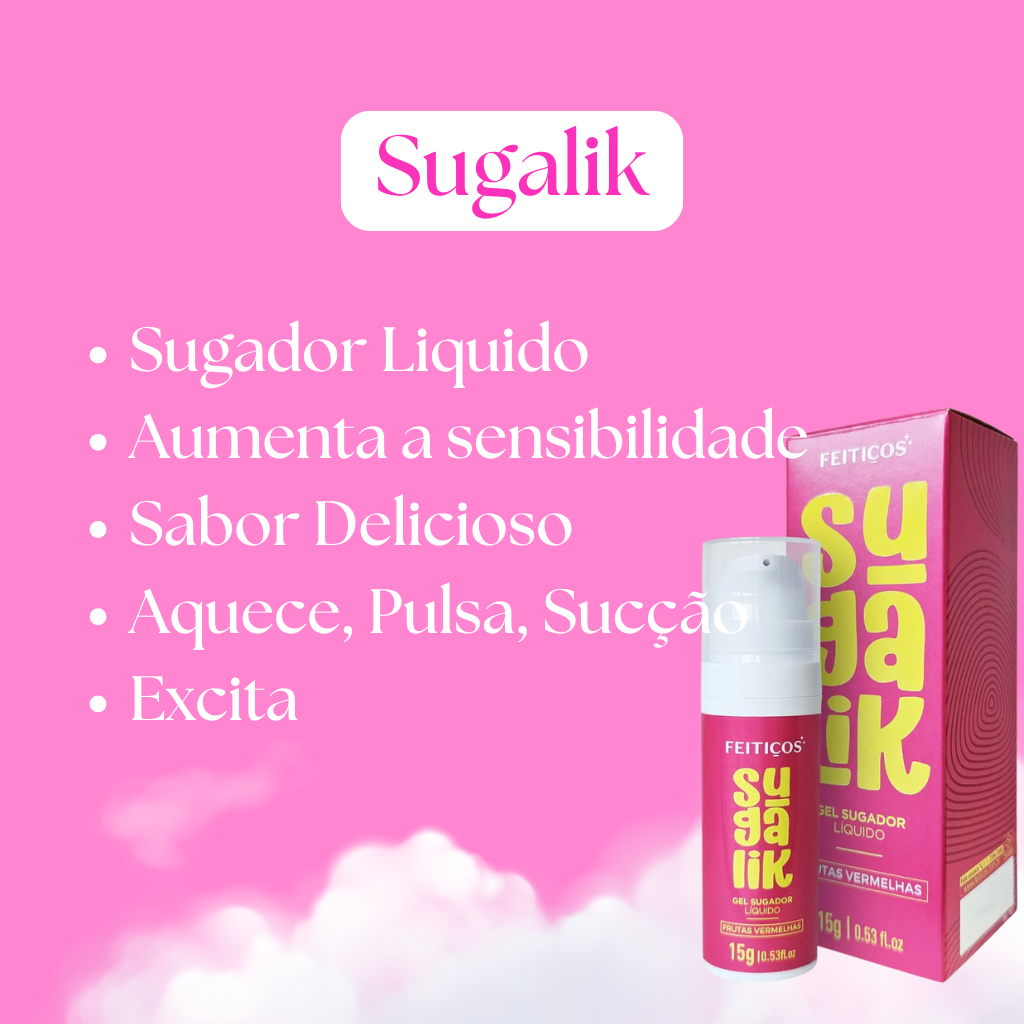 Sugalik Sugador Pulsador Líquido Frutas Vermelhas 15G Feitiços