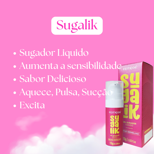 Sugalik Sugador Pulsador Líquido Frutas Vermelhas 15G Feitiços