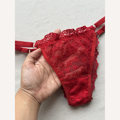 Calcinha Laços de Amor Personalizável - até 15 letras